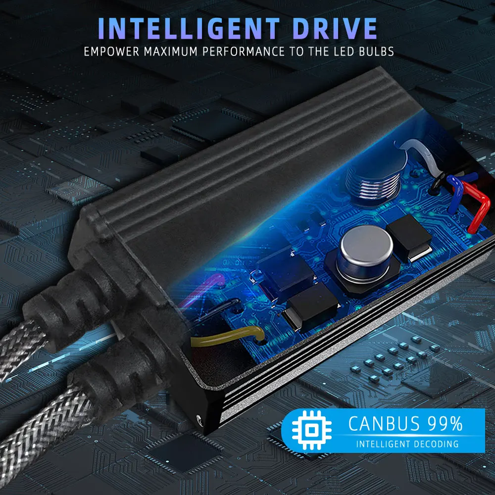 Infitary H7 H4 LED Car Headlights 140W High Power CANBUS Bulb H8 H9 H11 HB3 9005 HB4 9006 Lamp Double Copper Tube Lights For Auto