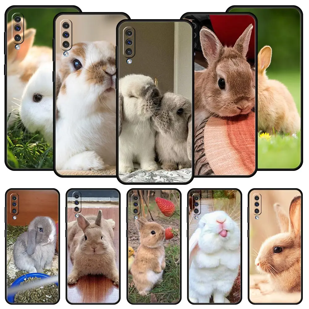 Adorable White Baby Rabbits Phone Case Cover