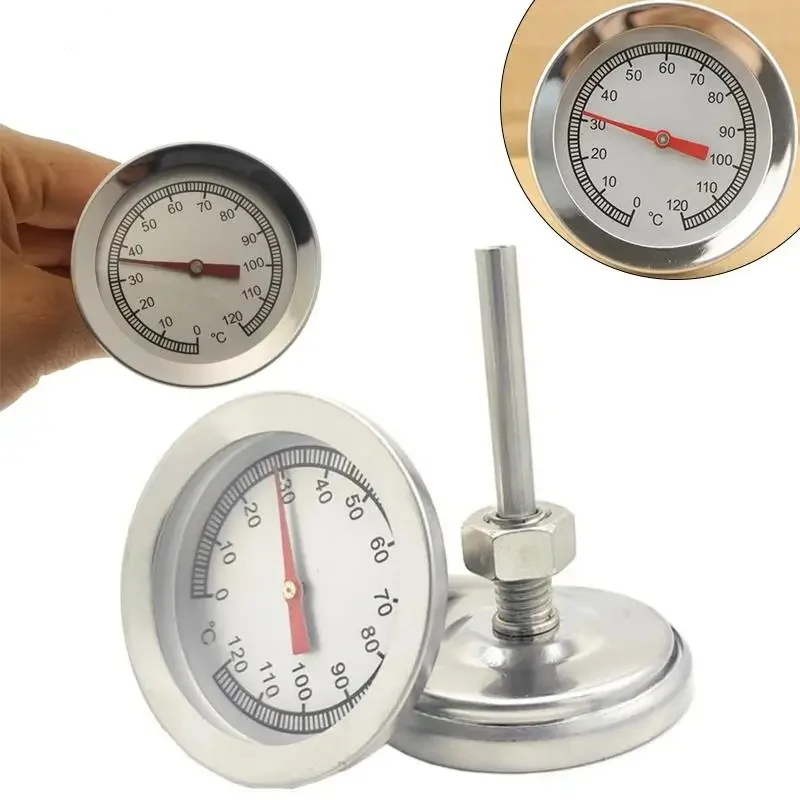 Termometri Da Forno Da Cucina Termometro Per Carne Viso Grande E Facile Da Leggere A Stelo Lungo Grill In Acciaio Inossidabile Fry Chef Smoker Termome