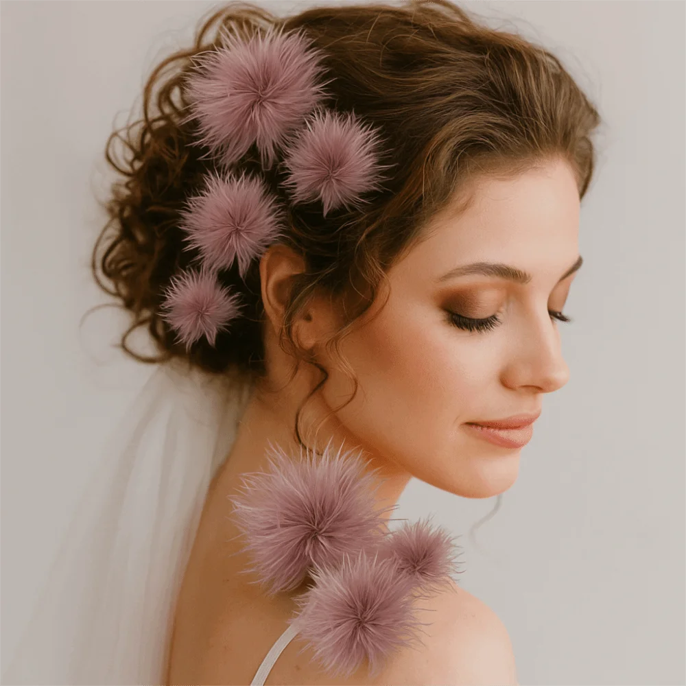 Fluffy Soft Ostrich Feather Accessory DIY Multi-Purpose Garment Trim Accessory Multi-Color DIY Handmade Accessory