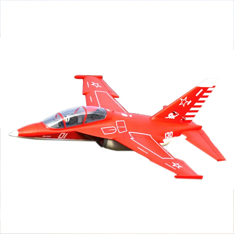 Fms Rc 비행기 70mm 야크-130 V2 업그레이드 고정익 고급 훈련용 원격 조종 폼 항공기 강력한 성능 소년 장난감