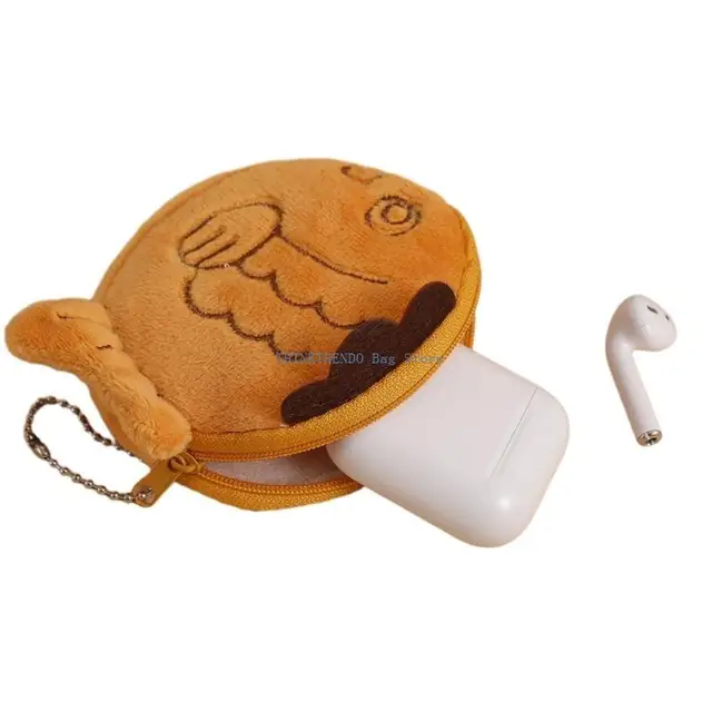 Monedero de pescado de peluche Emoape