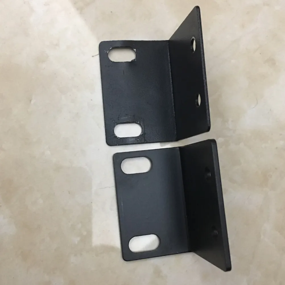 2Pcs L 모양의 마이크 캐비닛 코너 브래킷 녹 방지 헤비 듀티 장착 브래킷 앰프 스피커 캐비닛 스테레오