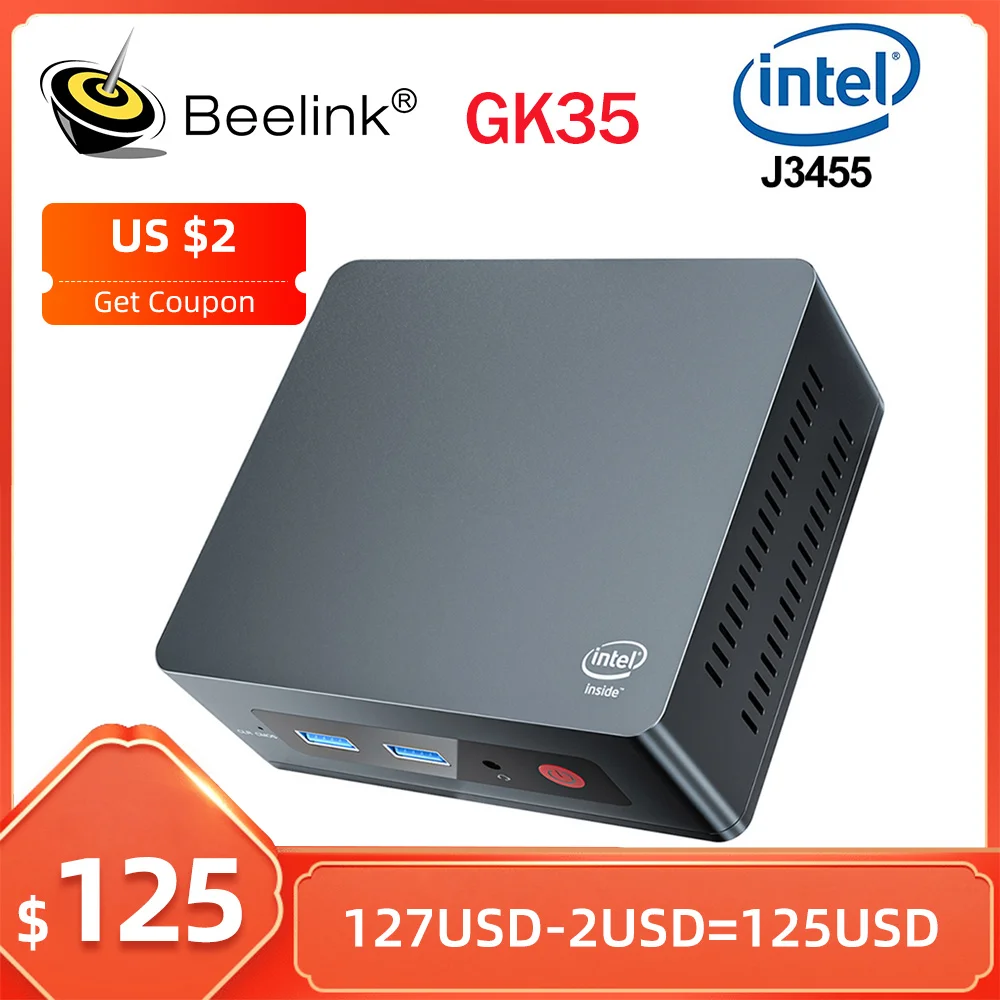 Beelink GK35 Windows 10 Pro Mini PC Intel Apollo Lake Celeron J4205 8GB