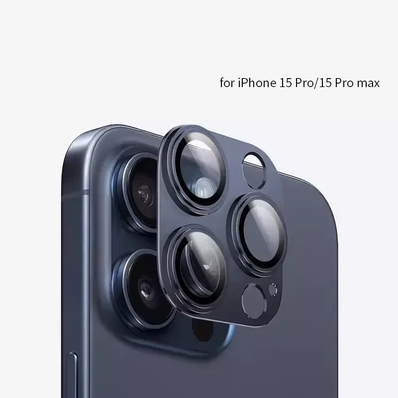 Premium Metal Camera Protector with Tempered Glass Cover - Enhanced Back Lens Protection