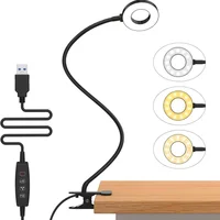LED Reading Light with Clamp 3 Color & 10 Brightness Desk Lamp Flexible Gooseneck Book Lamp Kids Reading Night Light Book Light 1