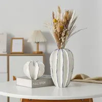 CAPIRON Ceramic Carambola Figurine Glazing Vase for Fresh Flower Arrangement Centerpiece Porcelain Home Table Decoration Objects 1