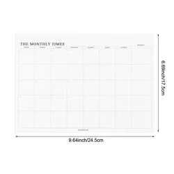 Undated A5 Weekly & Monthly Planner - Korean Stationery (Monthly Schedule)