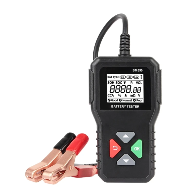 

Battery Tester Tool BM550 6V 12V 24V for Automotive Motorcycles Truck Trailer Diagnostic Tool Tester Batteries Drop Shipping