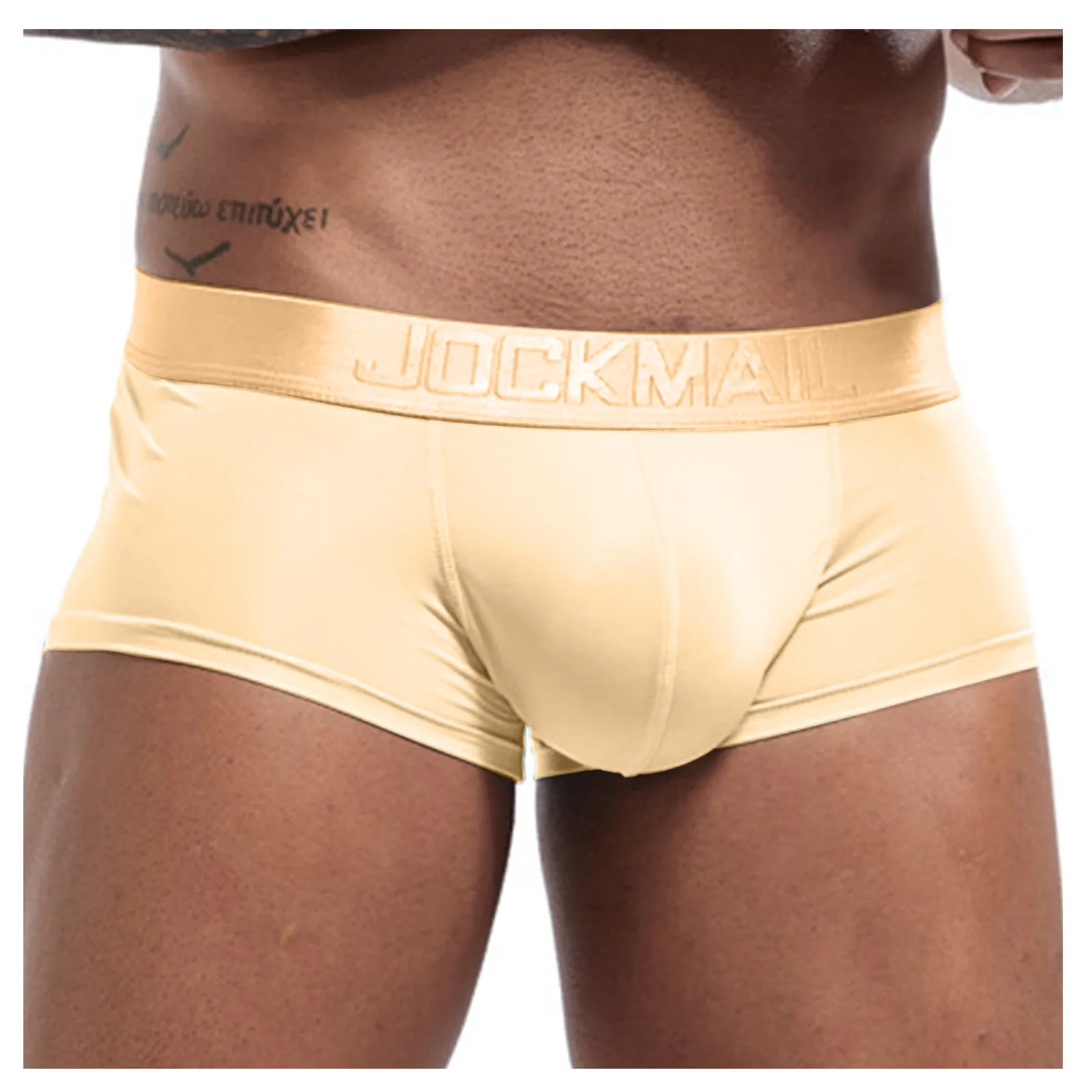 Men'S Ice Silk Underwear Sexy Underwear Shorts Underpants Letter Pouch Soft Briefs Panties Fashion Man Mens Clothing