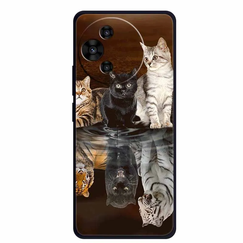 Luxury TPU Soft Silicone Back Cover with Floral and Love Design