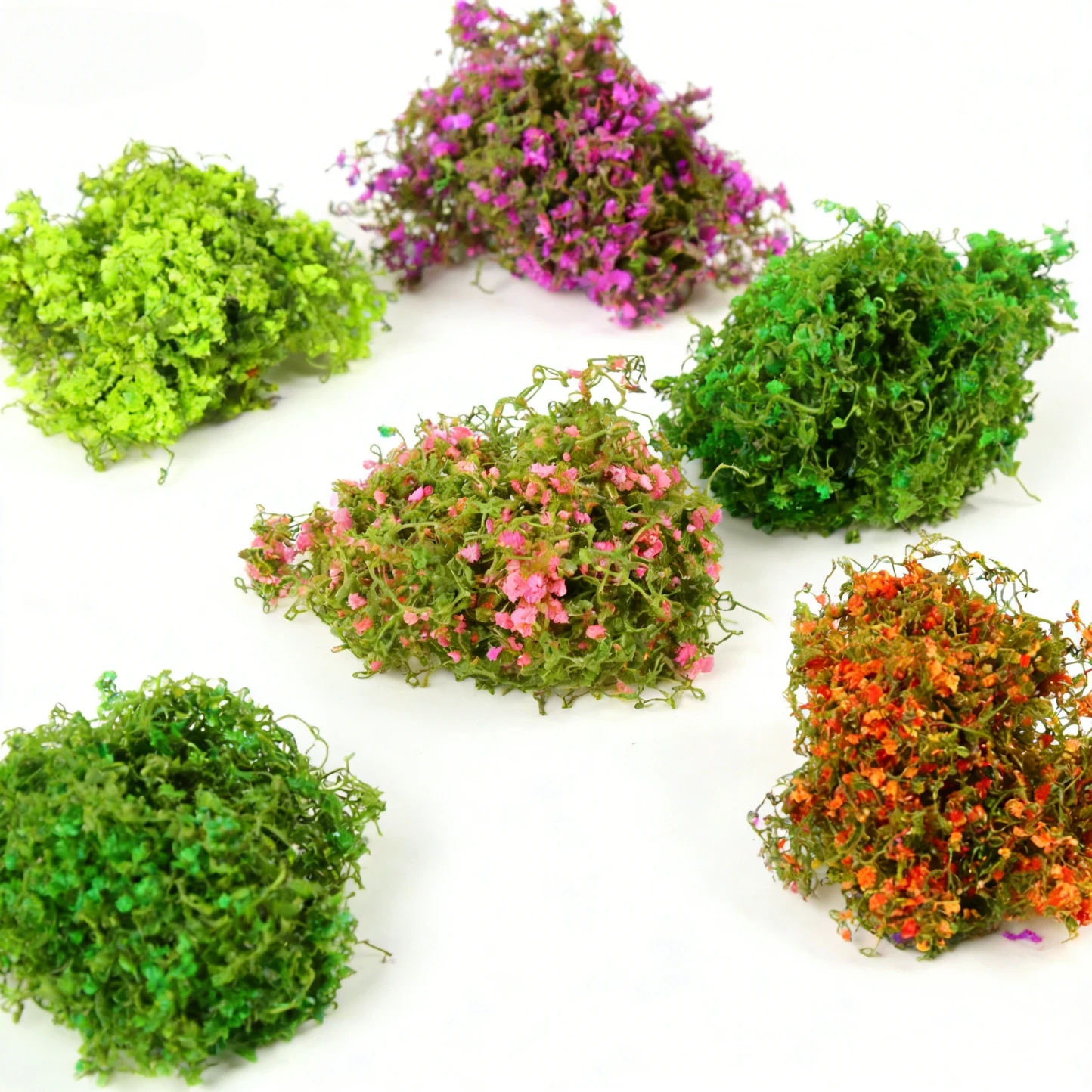 5G Simulation Miniature Cotton Thread Vine Leaves for DIY Micro Landscape Diorama Kits