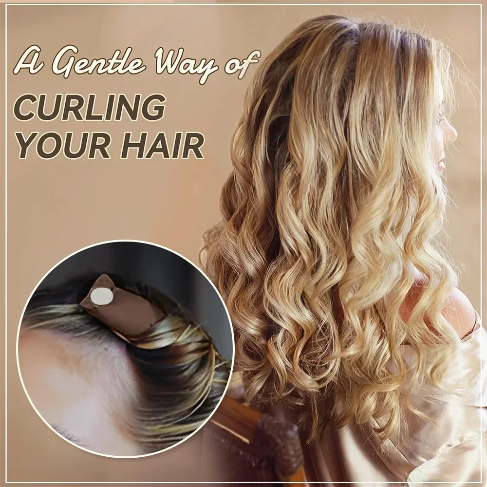 Heatless Hair Curlers No Heat Hair Rollers Soft Curling Rod Headband Sleeping Overnight Lazy Curls Flexi Rods Styling Tools