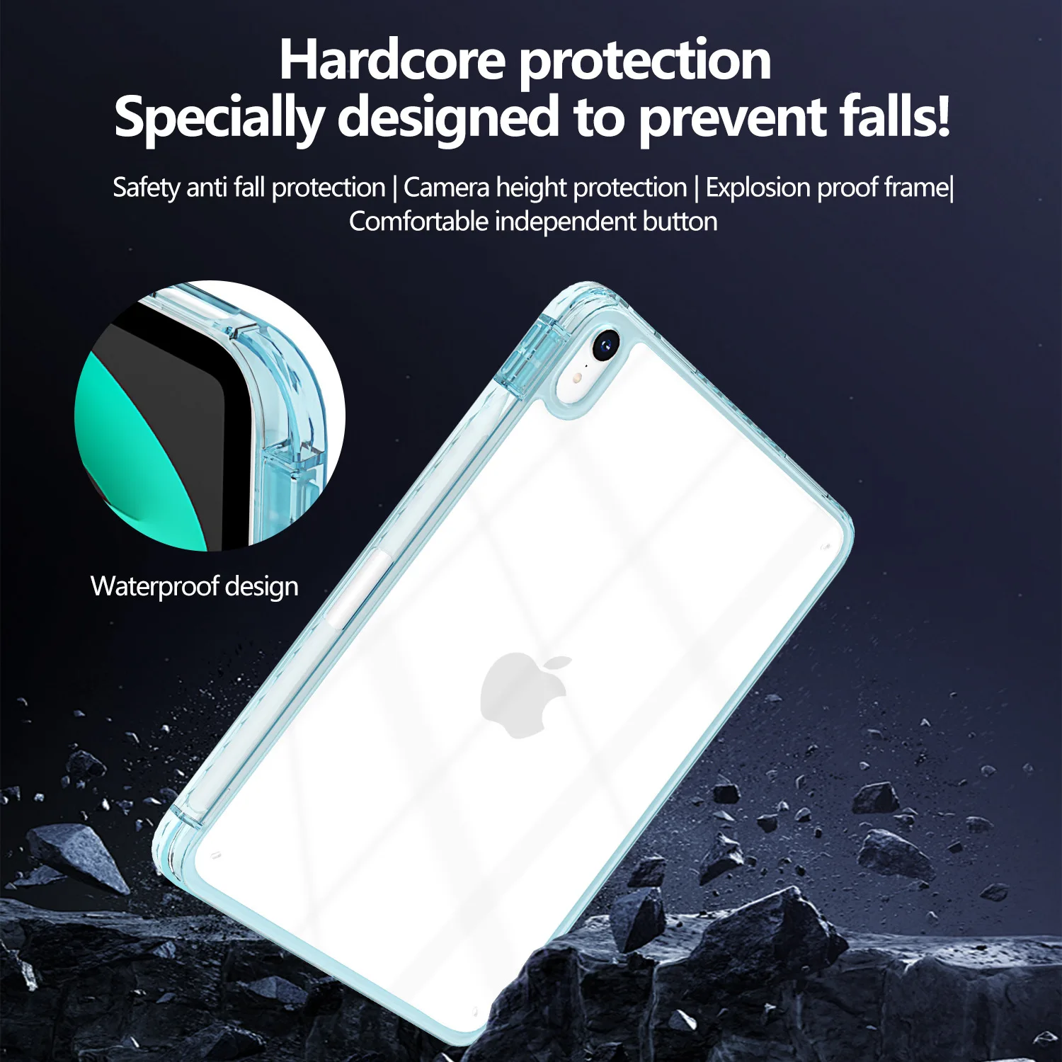 Enhanced Shockproof Clear Tablet Case - Premium Protection Cover