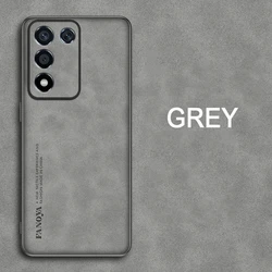 Luxury Matte Leather Case with Shockproof Bumper and Skin - friendly Back Cover for VIVO V30 SE (Grey)
