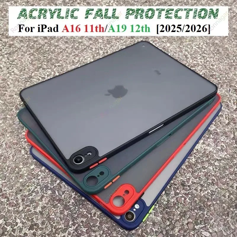 Matte Transparent Tablet Case for iPad Air and Pro Series