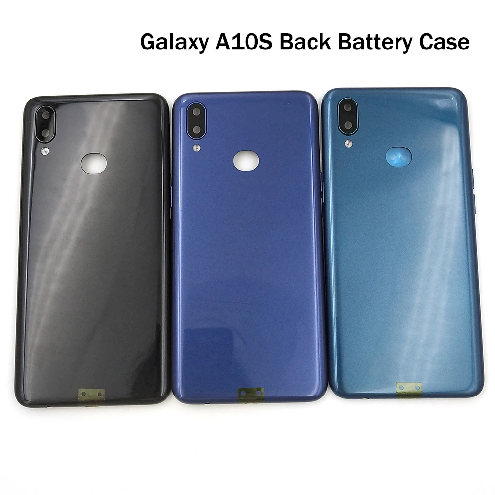 

10pcPlastic Battery Back Door Cover Replacement Repair Parts + Camera Mirror for Samsung Galaxy A10S 2019 A107 / DS A107FD A107M