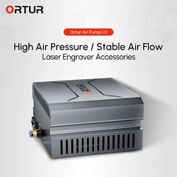 Ortur Air Pump 50L/min Pressure ≥0.003mpa For Laser Cutter Engraver Wood Cutting Cleaning Router Air Assist Tools No yellow edge