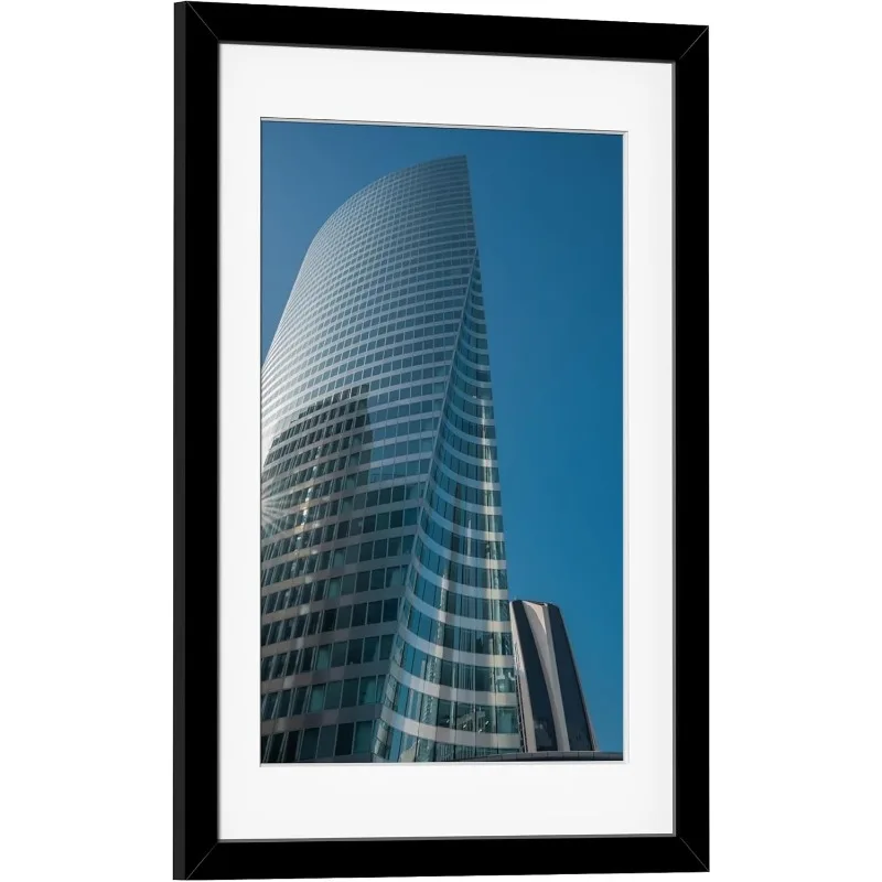 PEALSN 24x36 Poster Frame Set of 6, Display Pictures 20 x 30 with Mat or 24 x 36 Without Mat for Wall Mounting Display 3