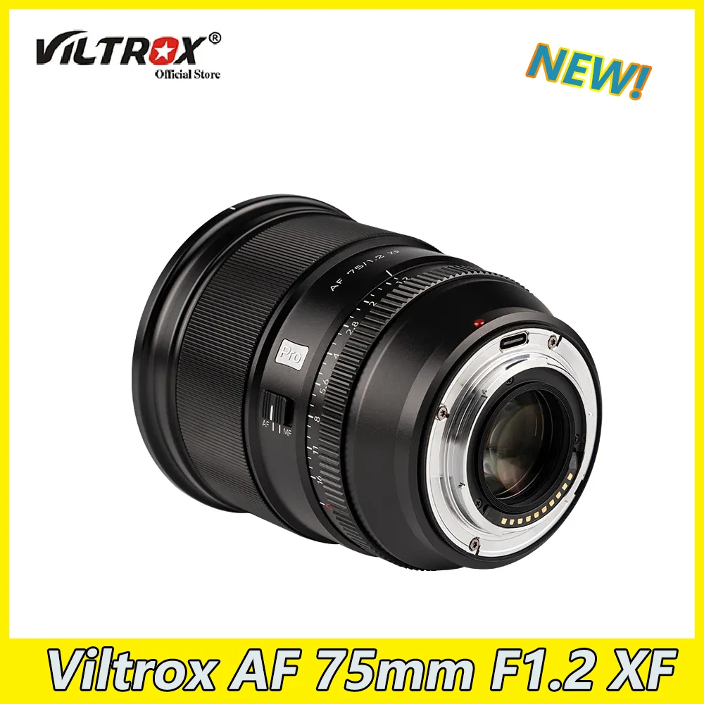 Disponibile Nuovo Obiettivo Viltrox Af 75Mm F1.2 Full Frame Con Messa A Fuoco Automatica Per Fotocamera Fuji X X-T4 X-T5 X-T20 X-T30 X-H2S X-Pro3