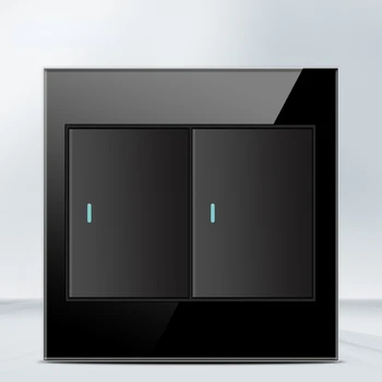 Melery เต้าเสียบมาตรฐาน4x4หน้าจอโทรศัพท์ทนไฟ, เต้าเสียบคู่ USB Type C สวิทช์ช่องไฟไฟติดผนัง20A 10A สำนักงานสีดำ 7