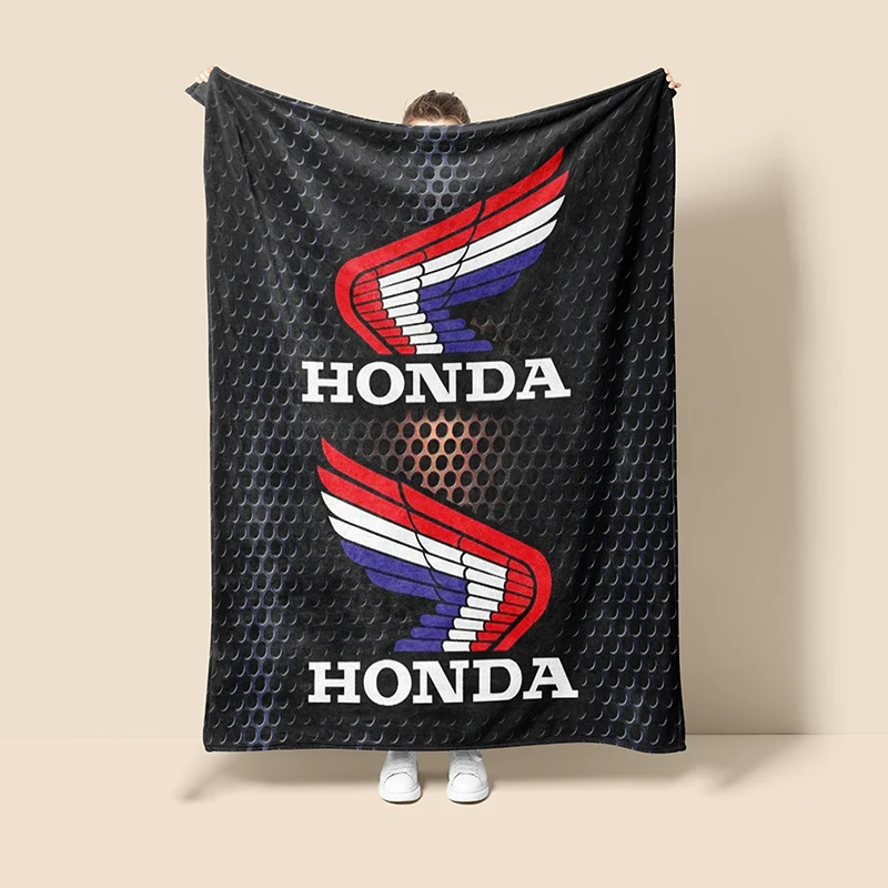 3D trendy Boys motorcycle logo gift H-HRC-H-HONDA bedroom bed sofa decoration car cool knitting portable picnic soft blankets 3