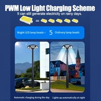 Lumière de cour extérieure à énergie solaire UFO charge solaire lumière de cour marche/arrêt automatique de l'aube au crépuscule source avec capteur de mouvement 3