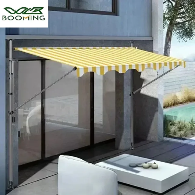 Foldable retractable rain shelter sunshade roof balcony courtyard household rain shelter manual sunshade 1