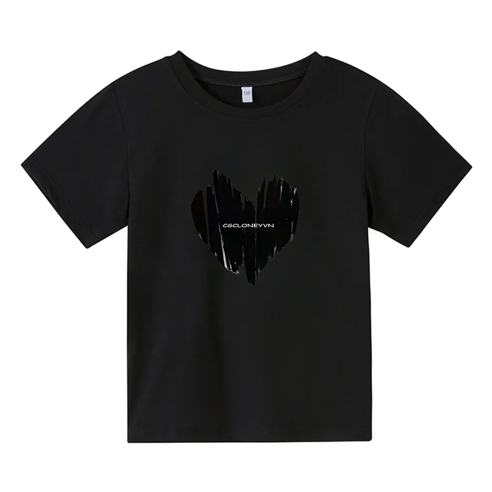 Camiseta Kpop Demon Hunters Para Niños/as - Estampado Gráfico, Manga Corta, Tallas 110-160, 100% Poliéster, Ideal Regalo