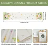 Easter Bunny Gnome Table Runner 13x72 Inch Eggs Rabbit Ears Floral Spring Seasonal Holiday Kitchen Dining Table Decoration 6