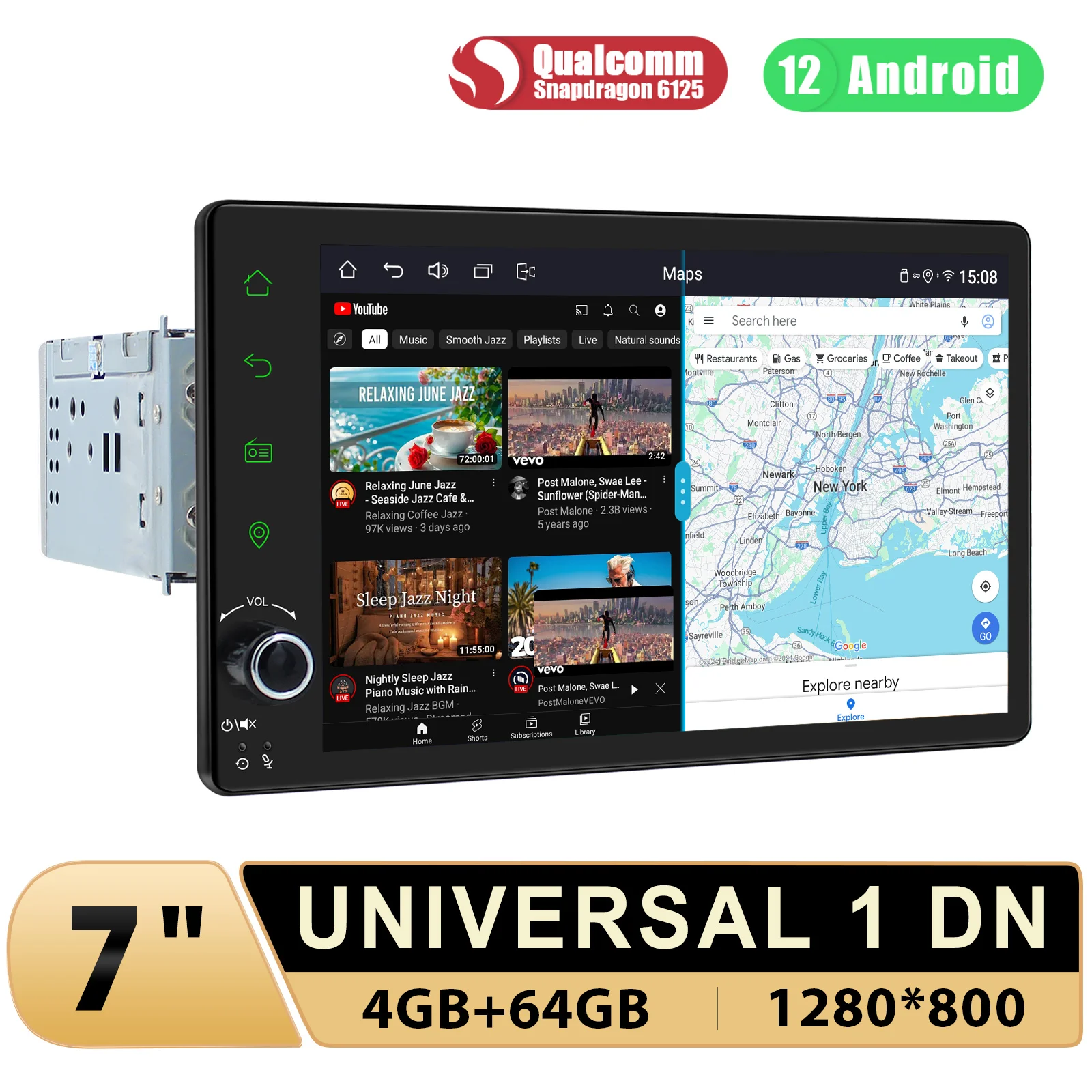 

Мультимедийная система Joying, 7 дюймов, 1280*800, Android 12,0, GPS