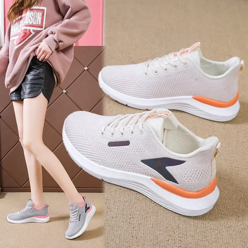 2025 New Women Casual Shoes Spring Summer Fashion Lightweight Soft Sole Running Sneakers for Ladies