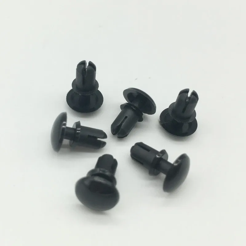 500 Pcs Black Nylon 3.0 3.5mm Bottom Dia Push