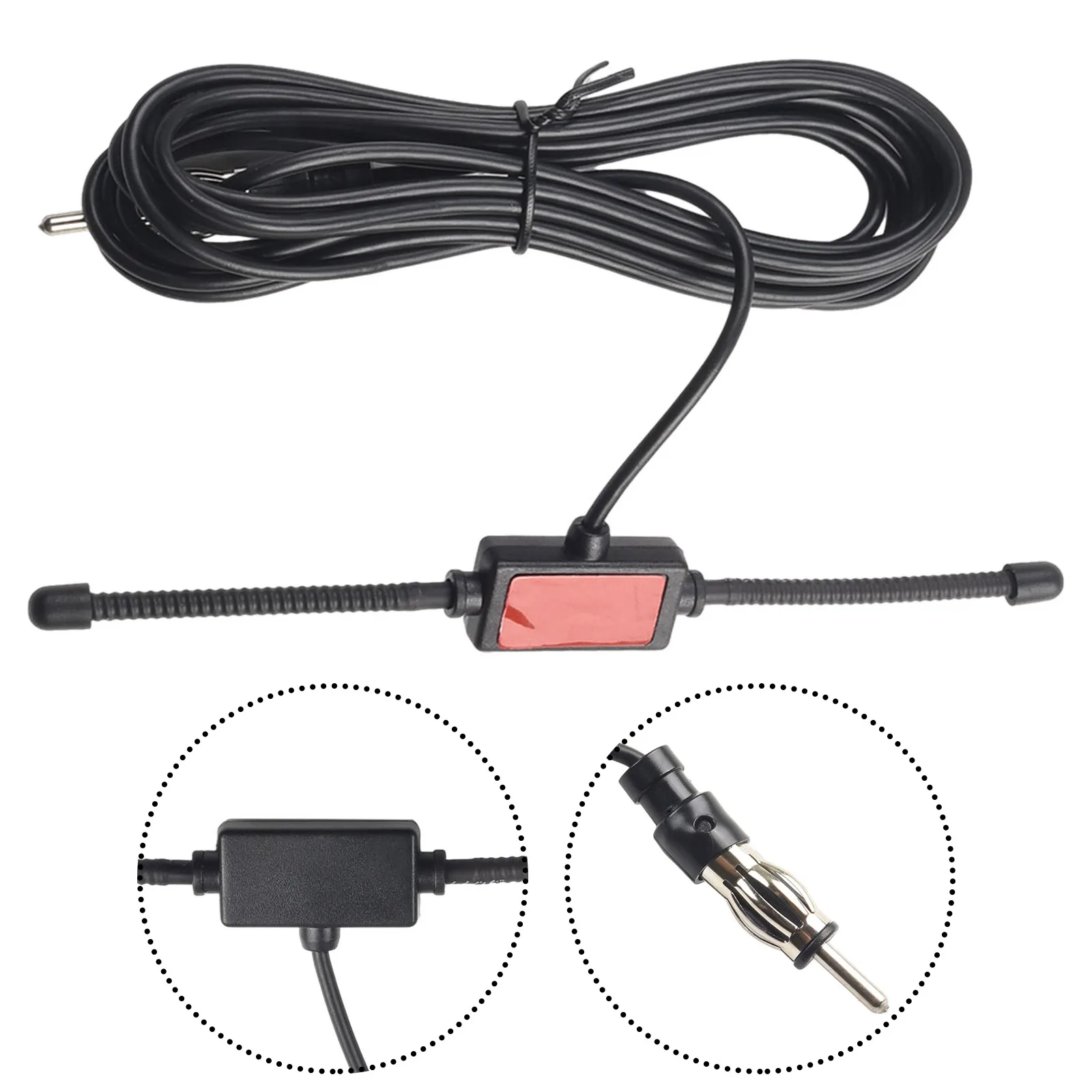 

Car Dipole Antenna RG174 Full Copper Wire Radio Antenna Tuner Fits Most Vehicles DIN High Quality Plug Connector