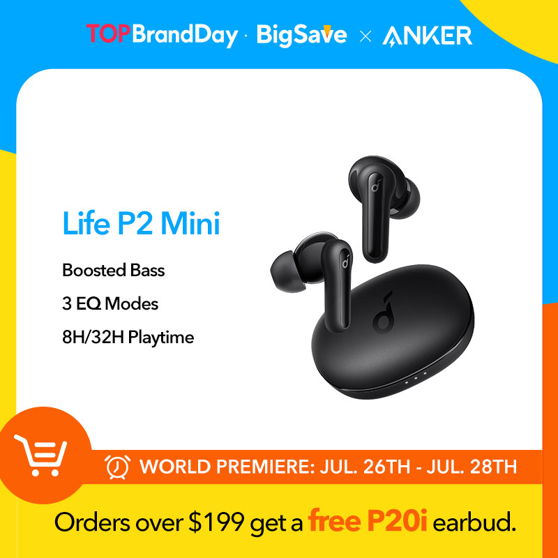 Life P2 Mini Earbuds Soundcore by Anker True Wireless Earbuds Wireless Bluetooth Earphone TWS Bluetooth Headphone Earphones