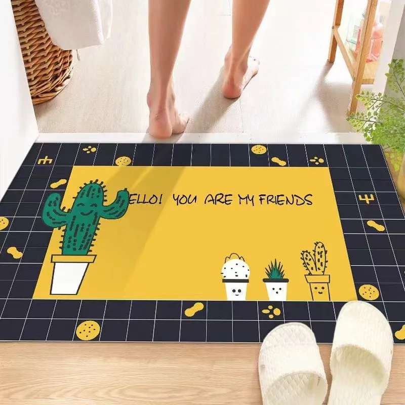 

Floor mat, bathroom door carpet, water absorption door mat, non-slip door