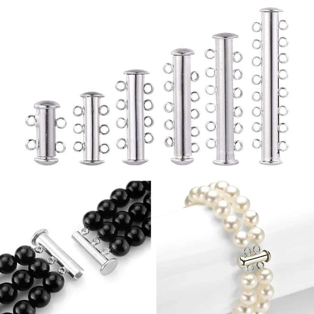 Basehome 5pcs/lot Strong Slide Clasps Fitting Necklaces