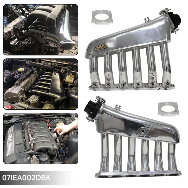 Intake Manifold Plenum +universal Vq35tps 80mm Throttle Body Fits For