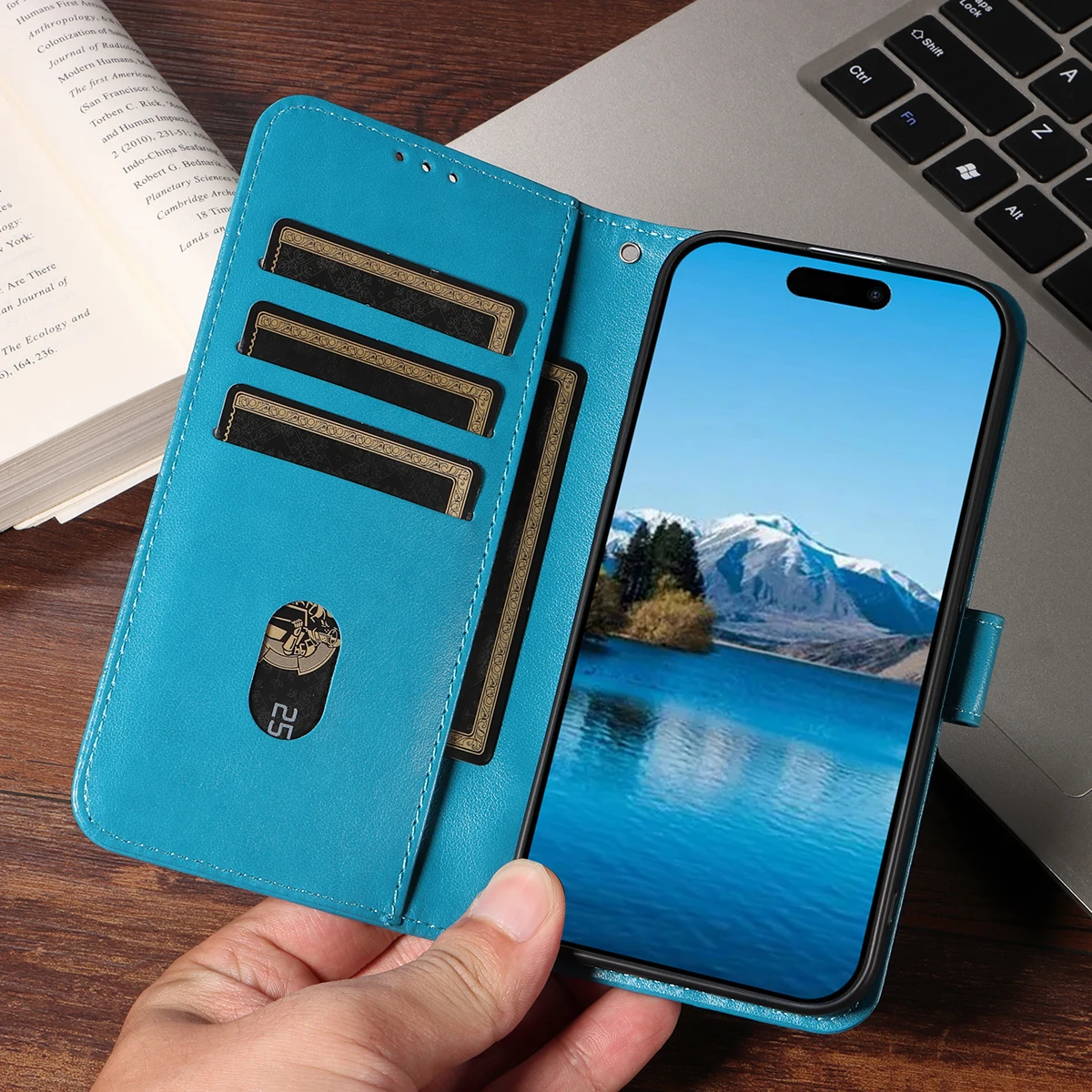 Embossed Sunflower Wallet Case For Iphone16e 16promax 16plus 15promax 15plus Flip Wallet with Card Slot PU Leather Phone Case