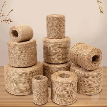 50/80/100M Natural 2mm Jute Rope Cord – DIY Crafts, Sewing & Home Decor 1