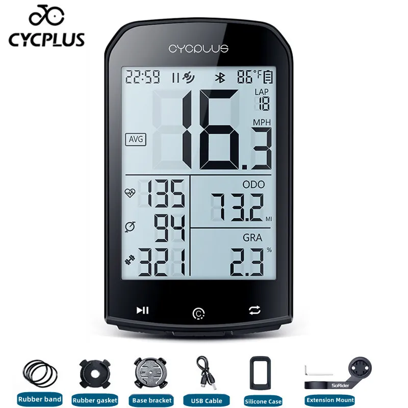 CYCPLUS M1 Bicycle Computer GPS Wireless Odometer Mountain Bike Road Speedometer