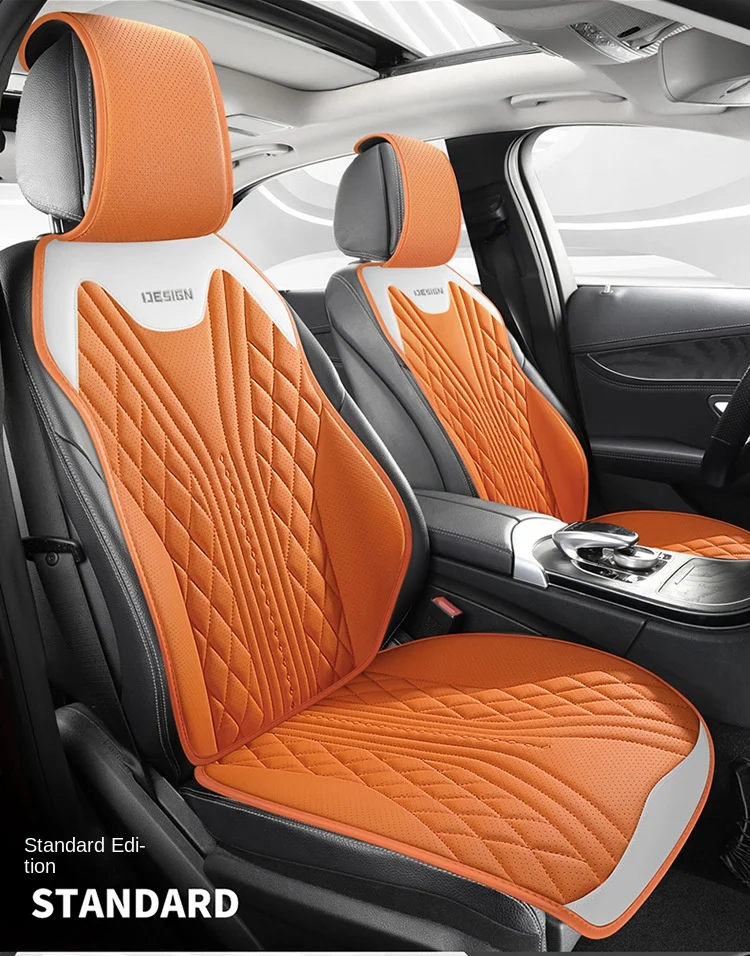 

Universal Wear-Resistant Car Seat Cover Breathable Leather Pad Mat for Anti Scratch Auto Cushion Anti Slip Car Front Seat Cover