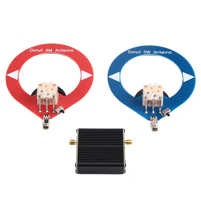 도넛 중파 단파 AM MW/SW 안테나 미니 링 소형 루프 안테나 SMA 5V/50Ω 5DB 4Mhz-24Mhz 5W 단파 AM 중파
