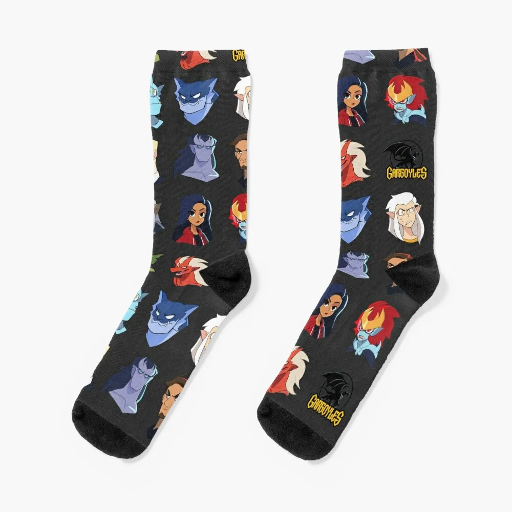 Gargoyles characters - Grey Socks heated cartoon ankle Socks Female Men's
