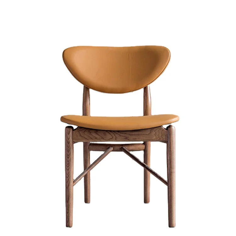 Home Cafe Unique Luxury Accent Modern Coffee Shop Leather Lounge Chair Upholstered Leisure Chair