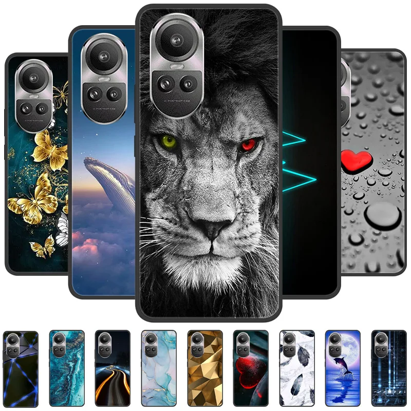 Compatibile con Compatibile con OPPO Reno 10 5G (CPH2531) Reno10 Pro 5G ( CPH2525) Copertura TASTI cover custodia soft slim GEL tpu silicone protezione flessibile MORBIDA matte (Rosa