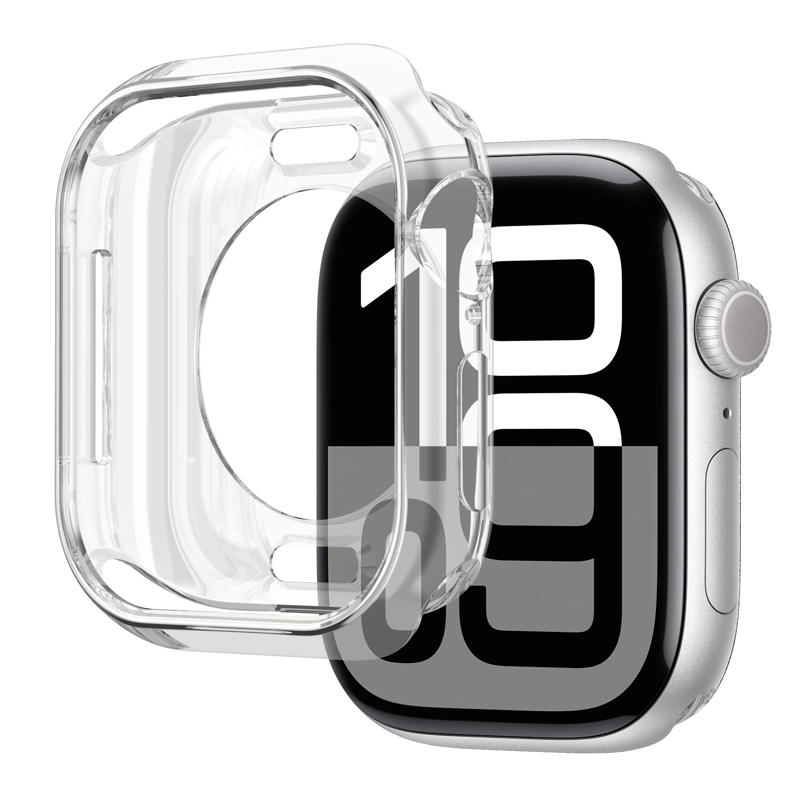 Hollow TPU Case for Apple Watch 10 46mm 42mm Accessories NO Screen Protector Soft Protective Bumper Cover iWatch Series 10 46 mm
