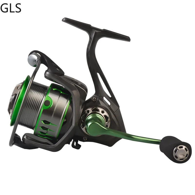 GLS High Quality 1500 2500 3500 4500 RX-Series Spinning Wheel 5+1BB  Saltwater Bass Metal Spool Fishing Reel baitcasting reel