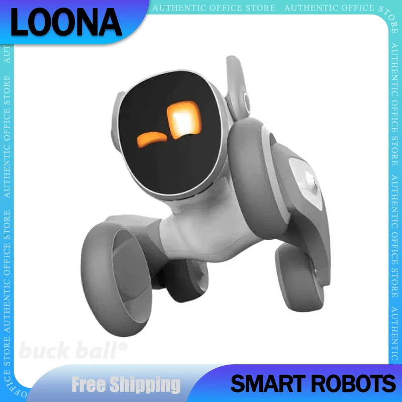 Loona Smart Robot Dog Cute Intelligent Emotional Robots Accompagna La Macchina Vocale Monitor Di Gioco Compatibile Regali Giocattolo Elettronici