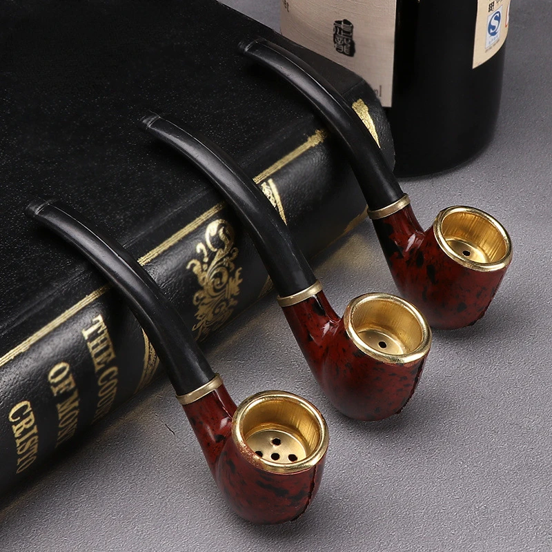 Resin Herb Tobacco Pipe Smoking Tobacco Pipe Tobacco Filter Holder Herb Tobacco Mouthpiece Pipe